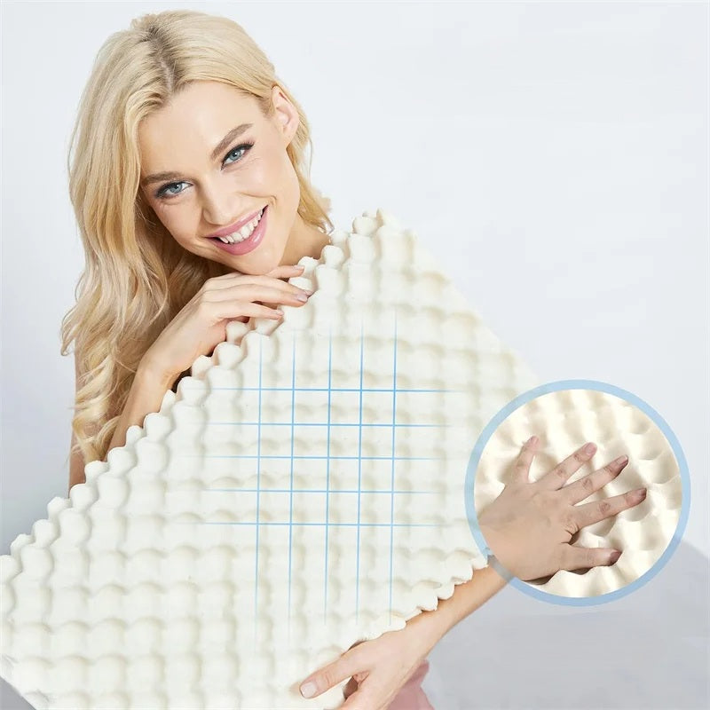 Cervikalpude i ren naturlig latex – ortopædisk memory foam til dyb søvn og beskyttelse mod mider 2