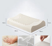 Cervikalpude i ren naturlig latex – ortopædisk memory foam til dyb søvn og beskyttelse mod mider 3