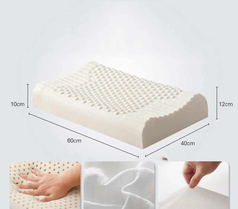 Cervikalpude i ren naturlig latex – ortopædisk memory foam til dyb søvn og beskyttelse mod mider 3