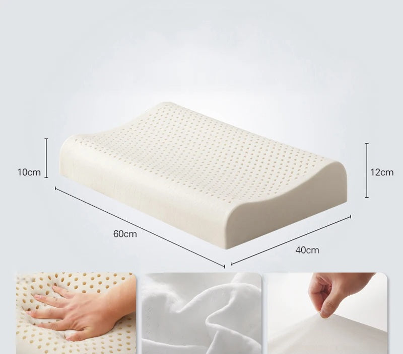 Cervikalpude i ren naturlig latex – ortopædisk memory foam til dyb søvn og beskyttelse mod mider 4