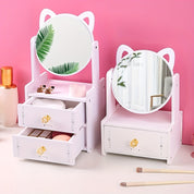 Meowglow -cat oor -make -Up spiegel met opslag-3