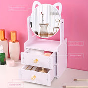 Meowglow -cat oor -make -Up spiegel met opslag-4