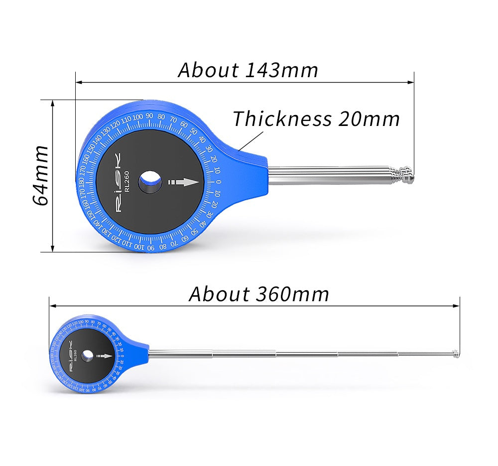 Cyklist Ledvinkelmåler – Værktøj til måling af arm- og benvinkel til cykeltilpasning og præstationsoptimering 5