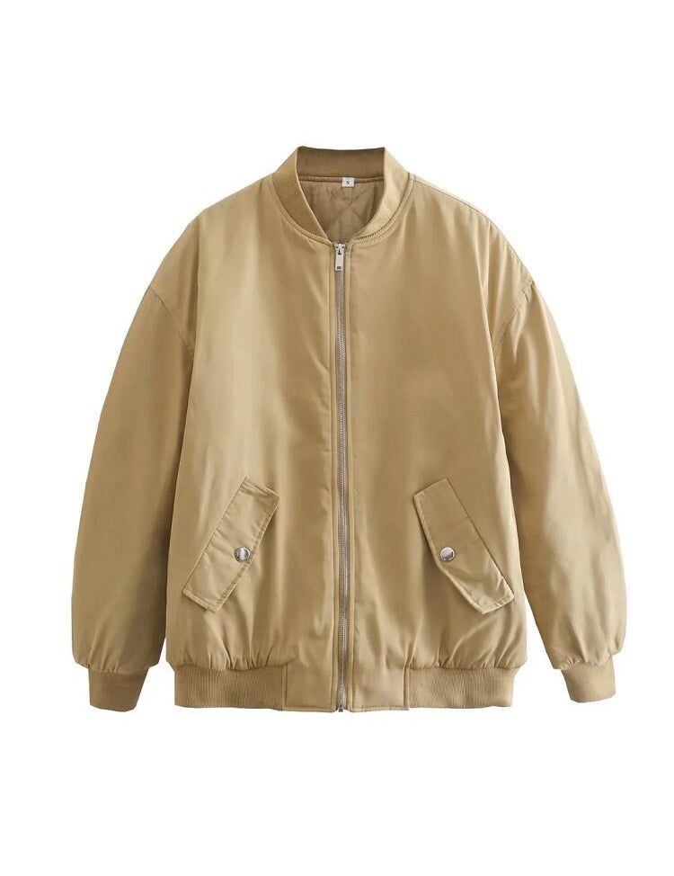 Dame Bomber Transition Jakke | Oversized 2