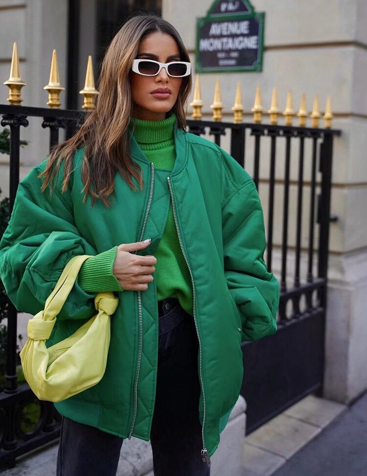 Dame Bomber Transition Jakke | Oversized 3