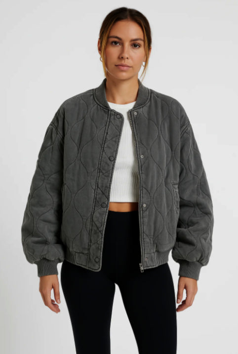 Dame Bomber Transition Jakke | Plus Size 0