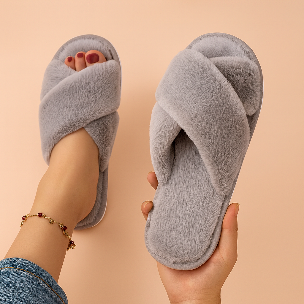 Dame Crossover hjemmesko | Bløde, varme og behagelige hjemmesko 6