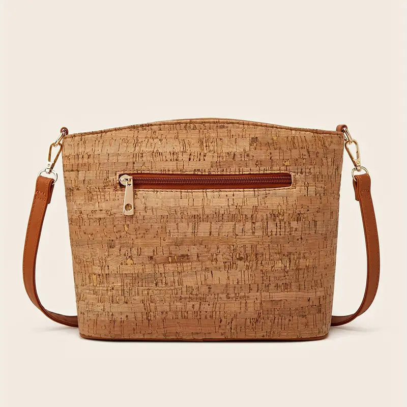 Dame skuldertaske i etnisk stil i PU-læder 1