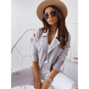 Damelangærmet jakke med lynlås | Modern 6