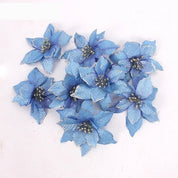 Dekorative juletræsblomster sæt 3