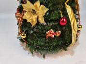 Dekorativt foldbart farverigt spiraljuletræ 5