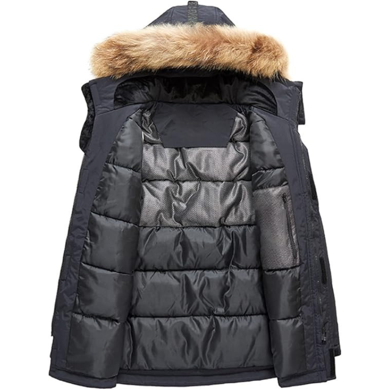 Devon | Herre vinter parkajakke med hætte | Varm 6