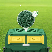 Dobbeltkammerkompostbeholder – 43-gallon effektiv roterende affaldsblander med handsker, ideel til miljøvenlig havearbejde og køkkengenbrug 2