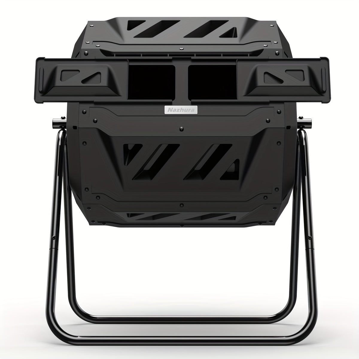 Dobbeltkammerkompostbeholder – 43-gallon effektiv roterende affaldsblander med handsker, ideel til miljøvenlig havearbejde og køkkengenbrug 8