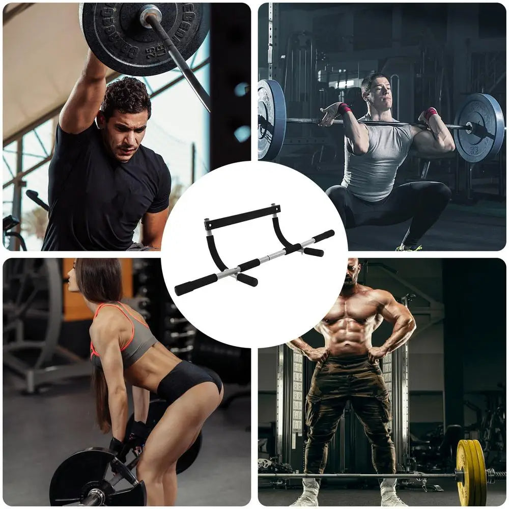 Døråbnings pull-up stang til hjemmegym – Indendørs body trainer til full body fitness, let ophængbar stang med skumgreb og robust design 1