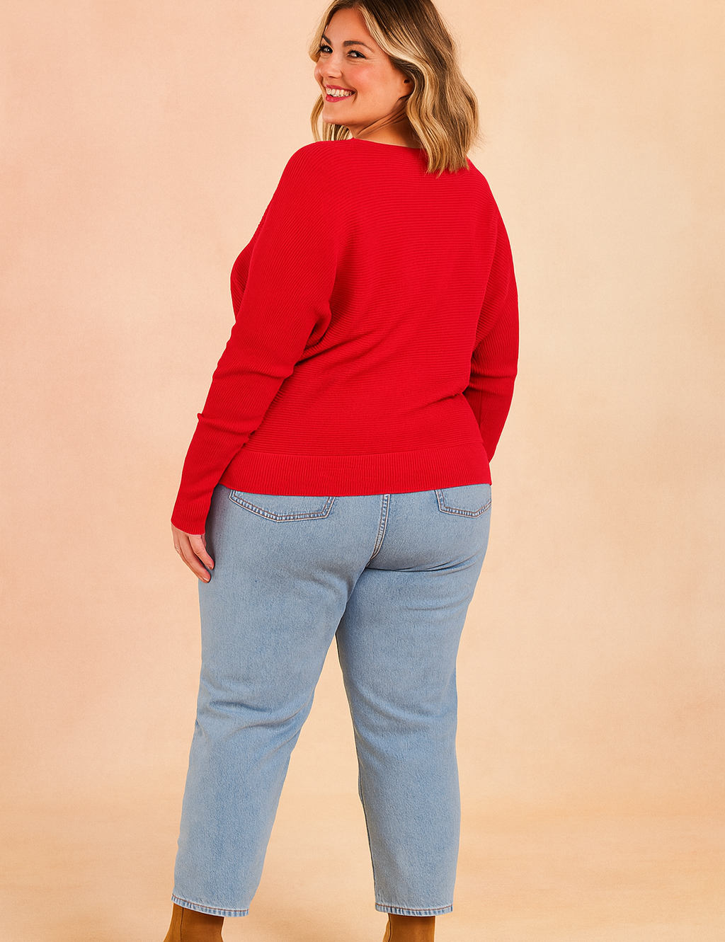 Dorota | Oversized sweater med V-hals 1