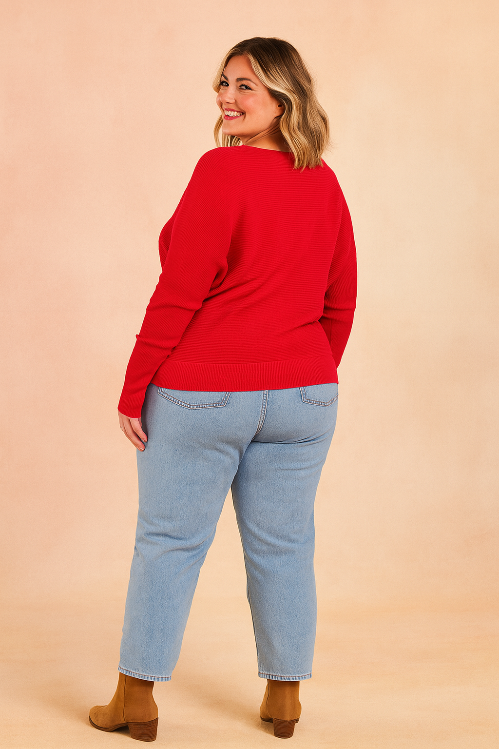 Dorota | Oversized sweater med V-hals 1