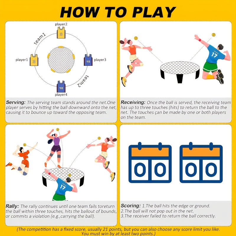 Dynamisk mini-volleyballnet – kompakt og velegnet til ethvert spillested 5