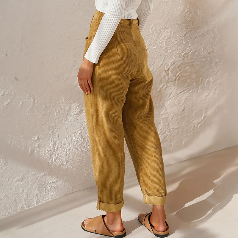 Liza | Casual Rib Bukser
