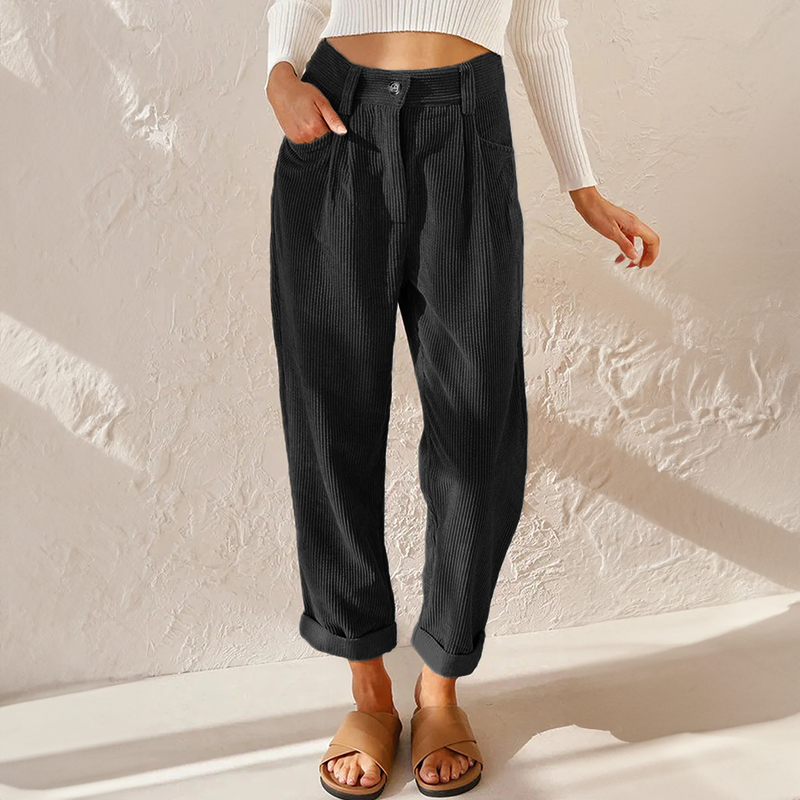 Liza | Casual Rib Bukser