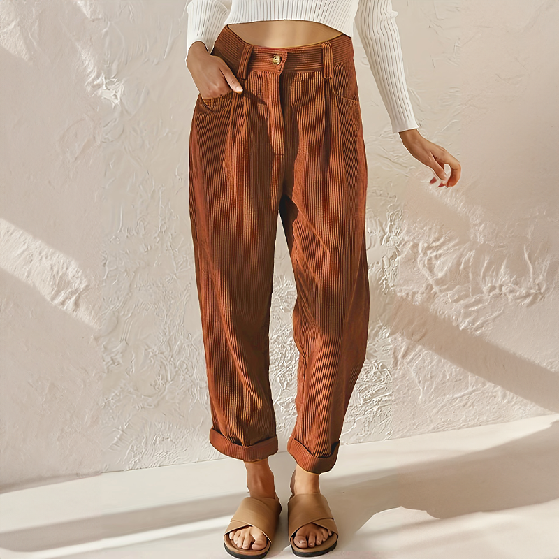 Liza | Casual Rib Bukser