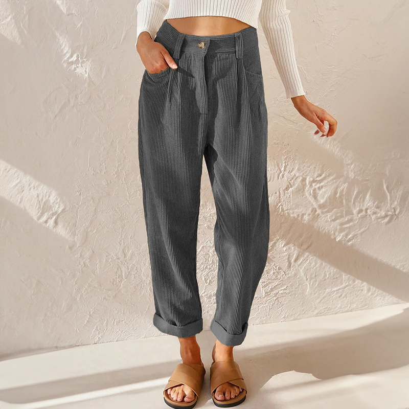 Liza | Casual Rib Bukser
