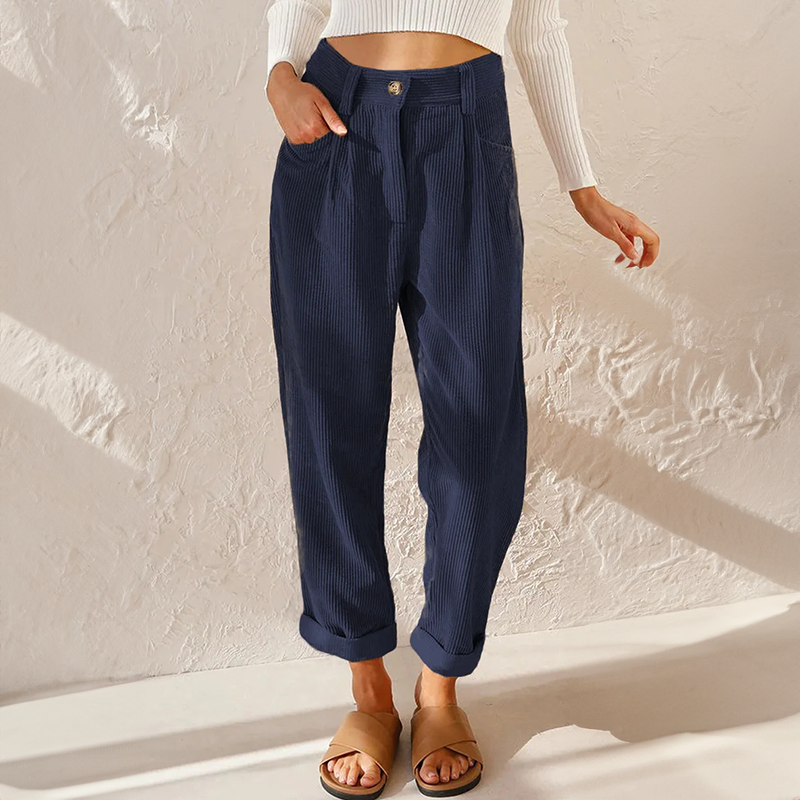 Liza | Casual Rib Bukser