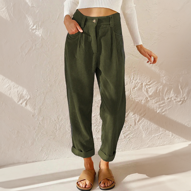 Liza | Casual Rib Bukser
