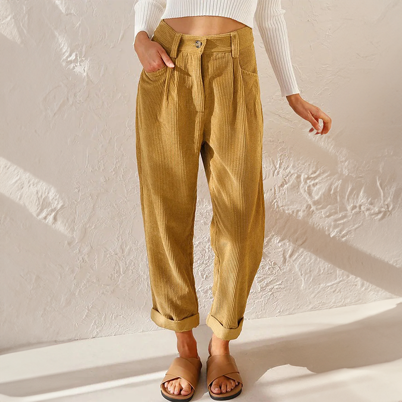 Liza | Casual Rib Bukser