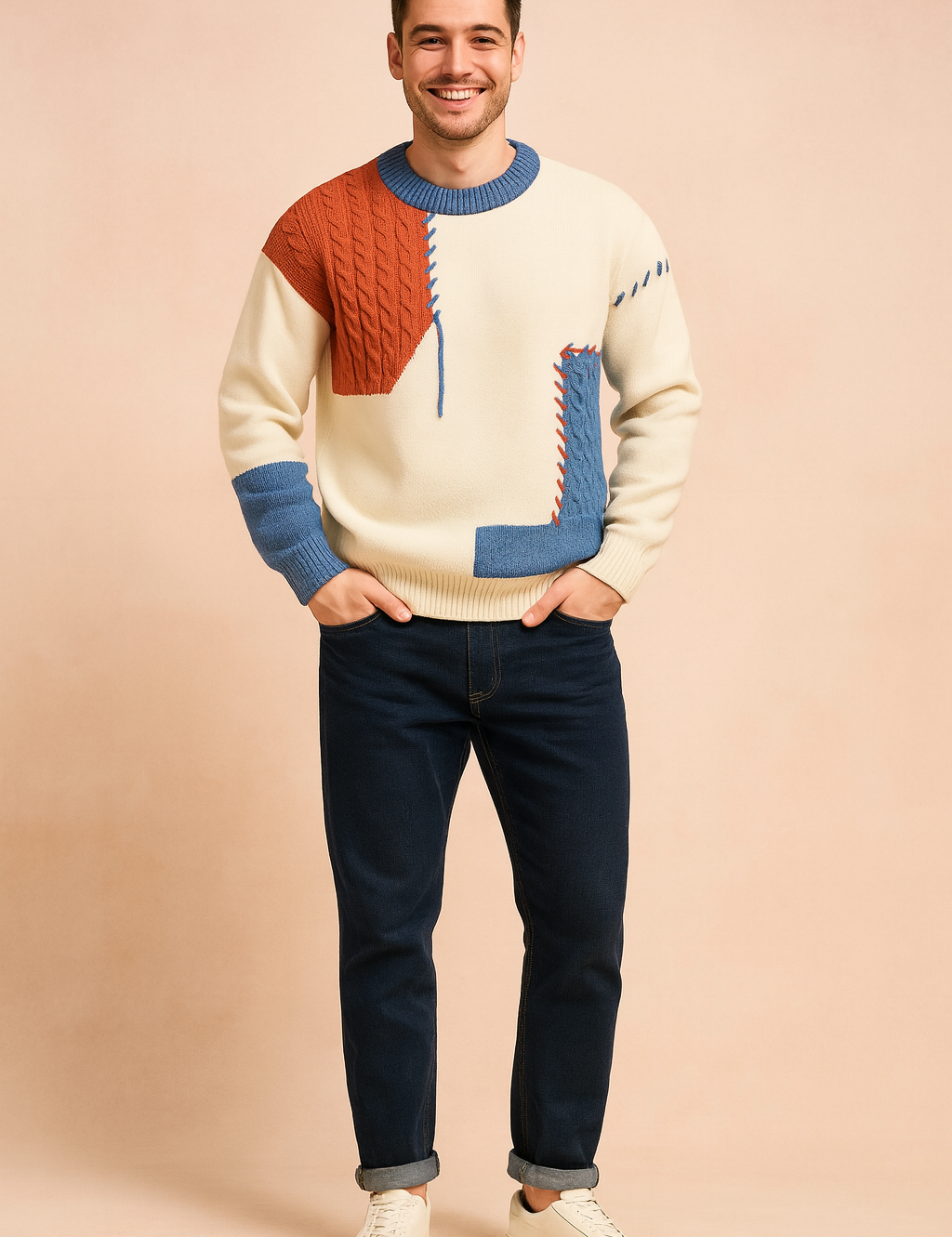 Edric | Strikket sweater med rund hals 0