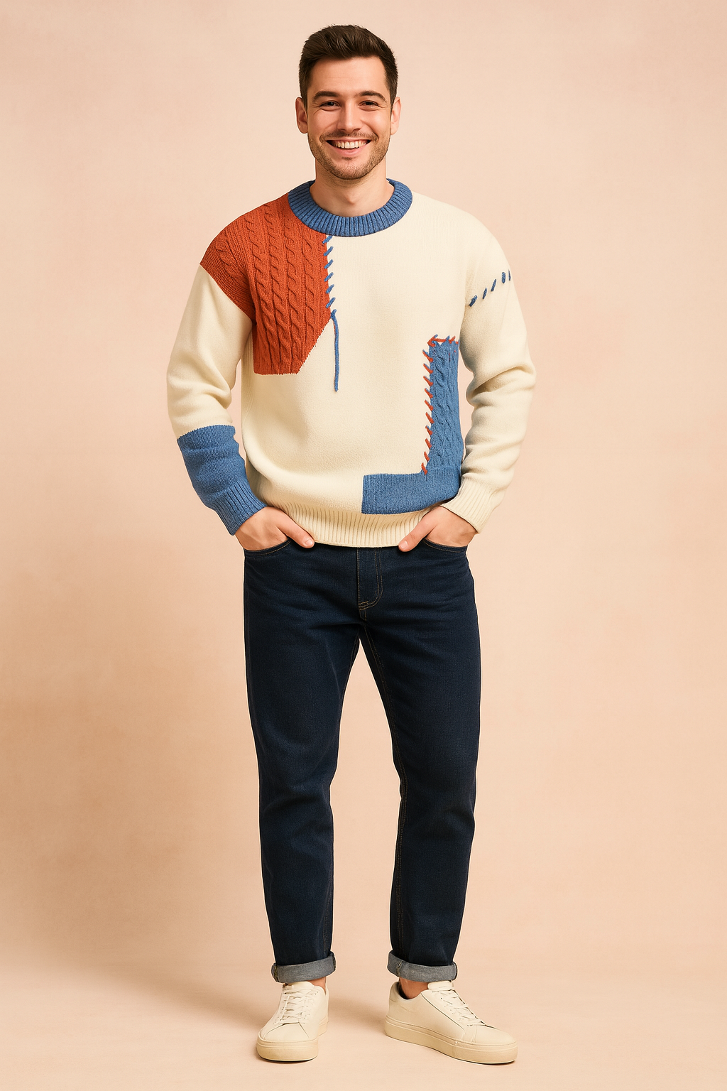 Edric | Strikket sweater med rund hals 0