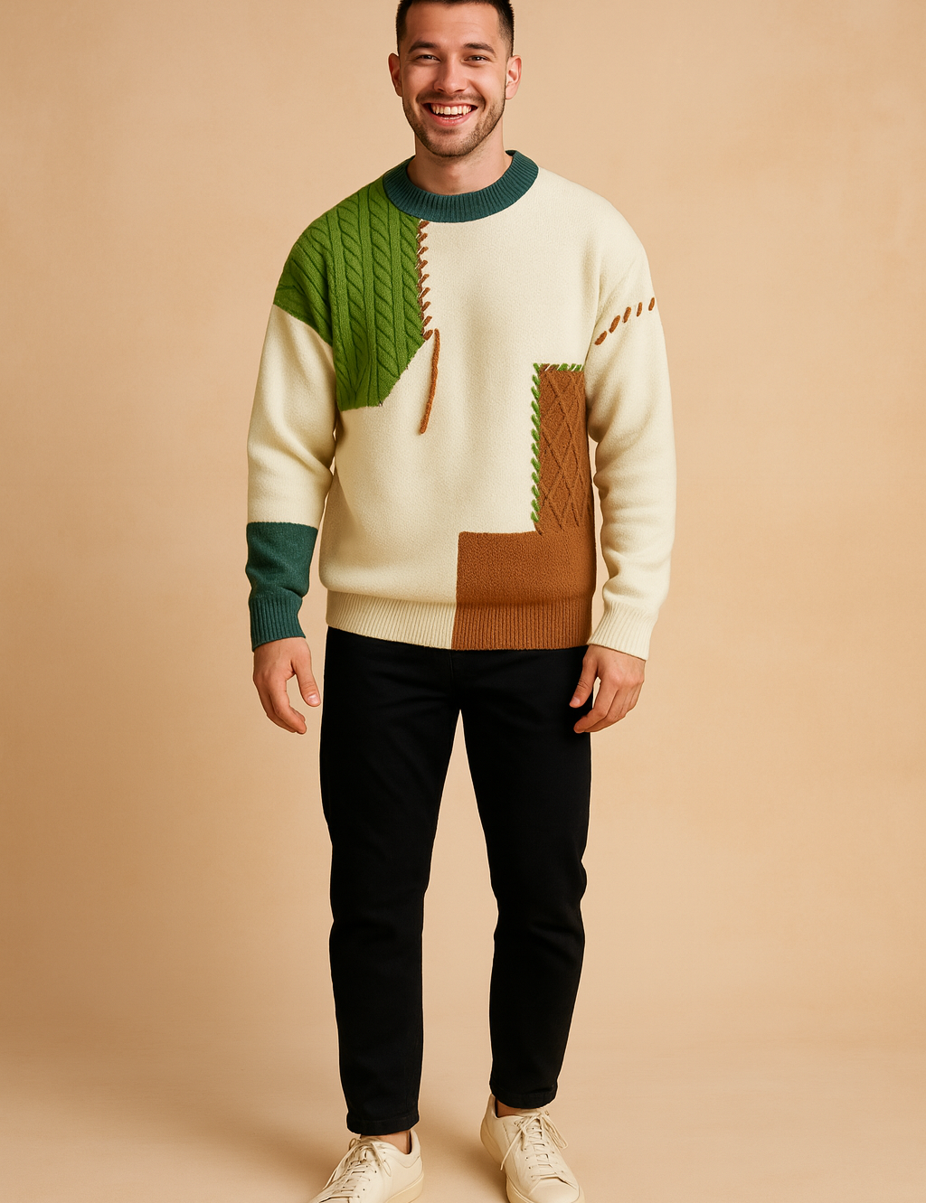 Edric | Strikket sweater med rund hals 1