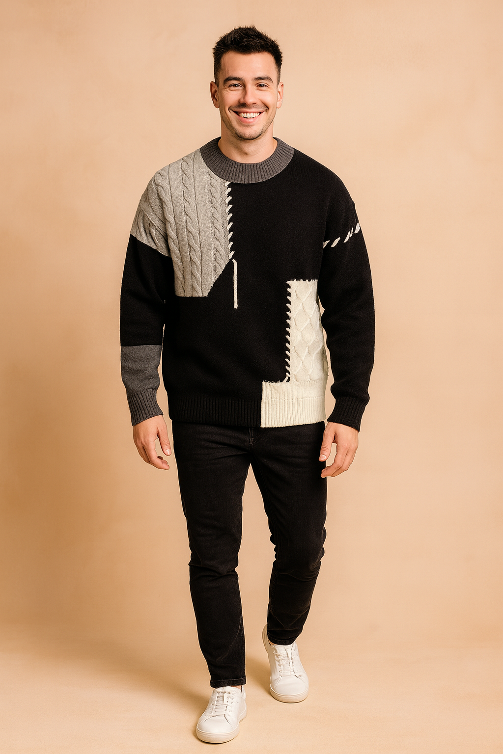 Edric | Strikket sweater med rund hals 2
