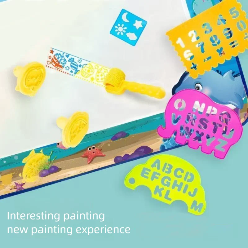 Ekstra stor vand-doodlemåtte til børn – Rodfri pædagogisk doodlemåtte med flere temaer 5