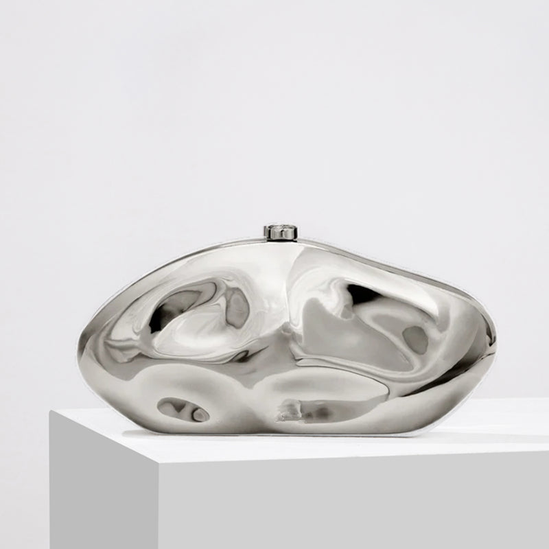 Elegant, struktureret clutch til kvinder i guldfarvet luksus 4