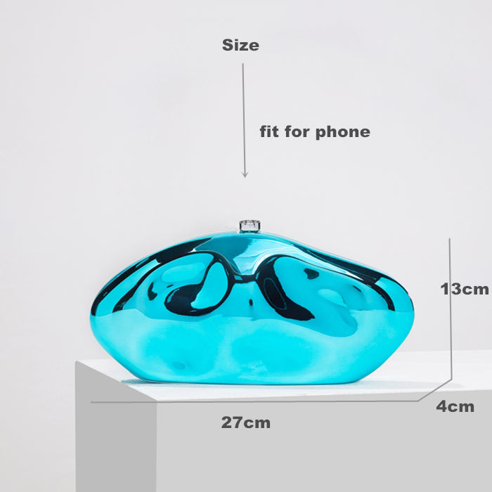 Elegant, struktureret clutch til kvinder i guldfarvet luksus 7