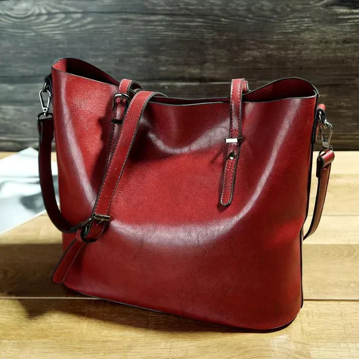 Elegant crossbody-taske til kvinder i funktionelt læder 6