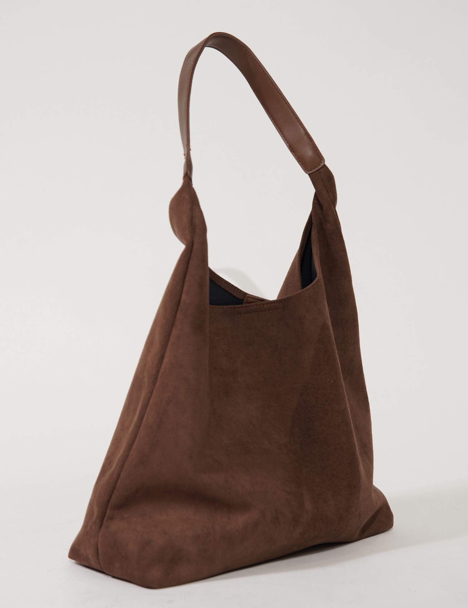 Elegant dametaske i læder, alsidig ruskind 1