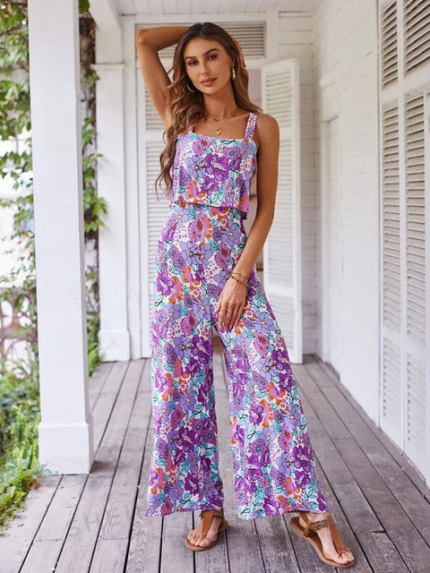 Calpe | Elegant Jumpsuit Blomsterprint