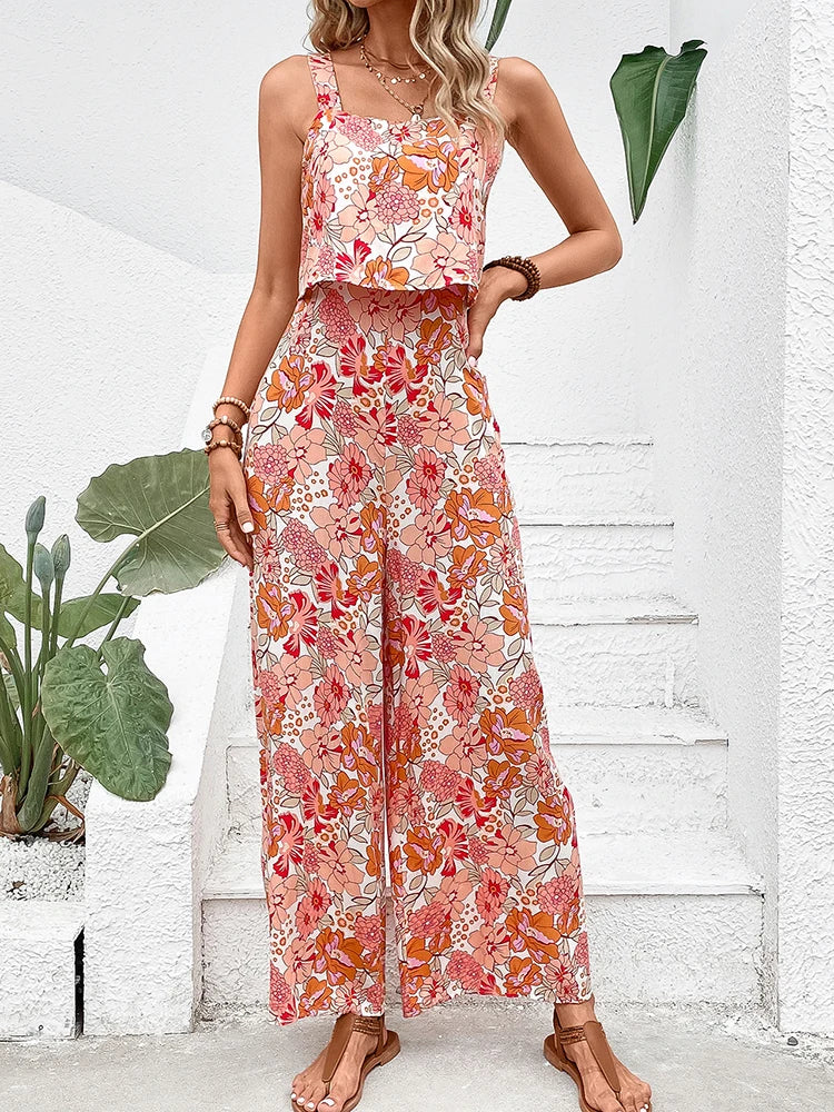 Calpe | Elegant Jumpsuit Blomsterprint