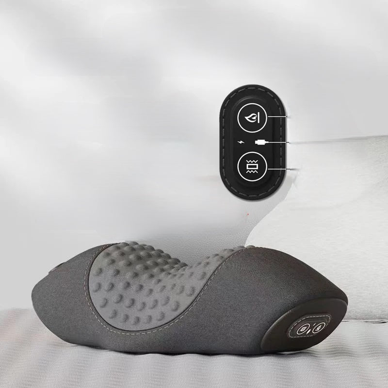 Elektrisk opvarmet nakkemassagepude – Beroligende vibrationer og memory foam til dyb afslapning 3
