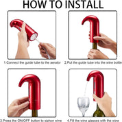 Elektrisk vinbeluftningsdispenser 6