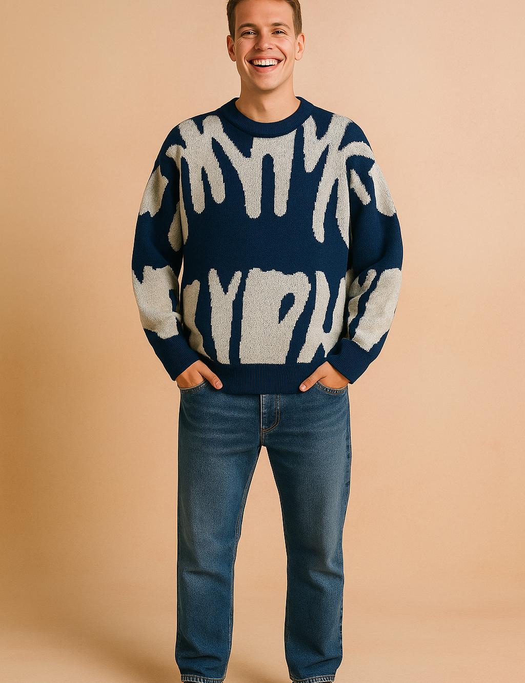 Elijoh | Herre blød, strik-afslappet sweater | Varm 0