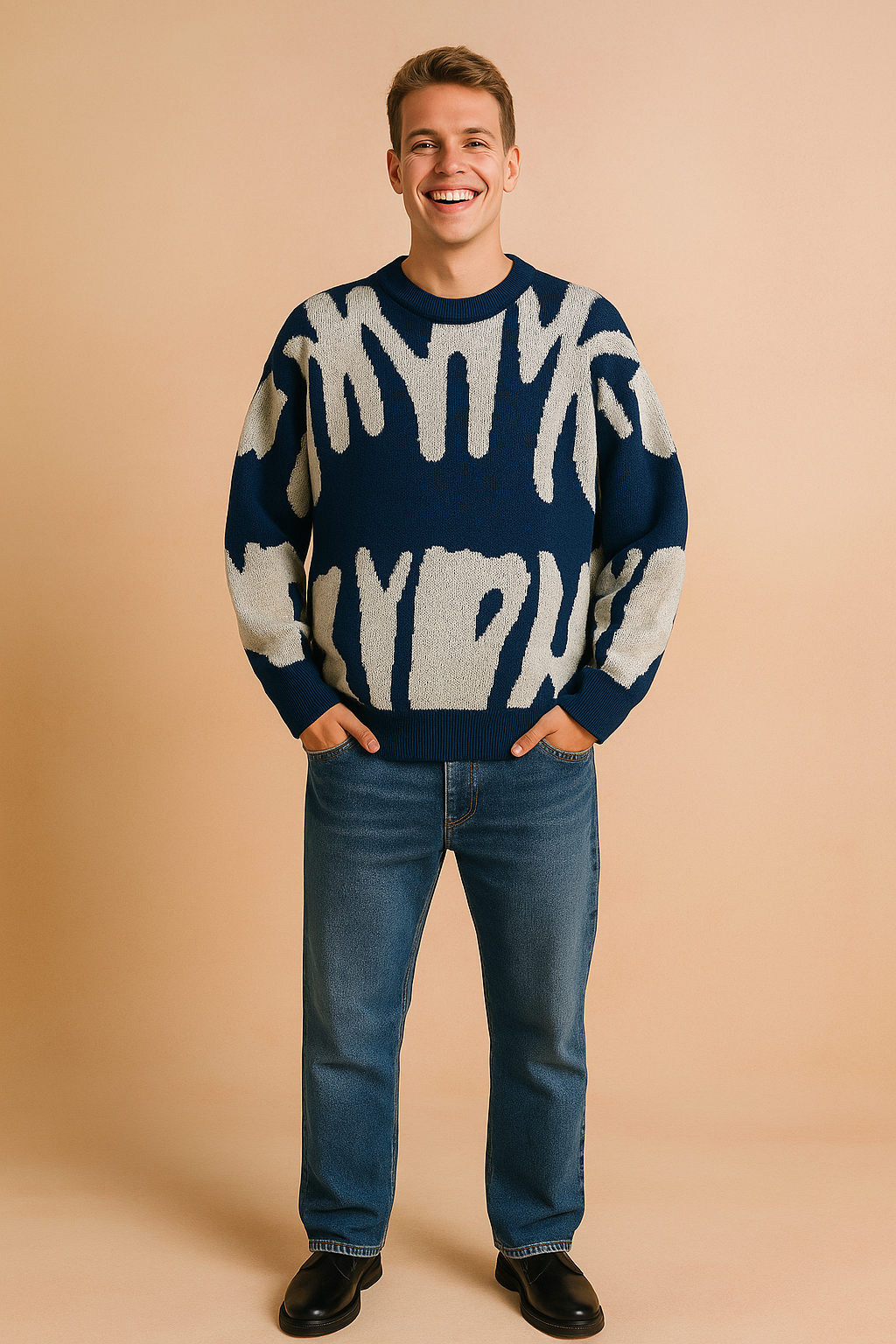 Elijoh | Herre blød, strik-afslappet sweater | Varm 0