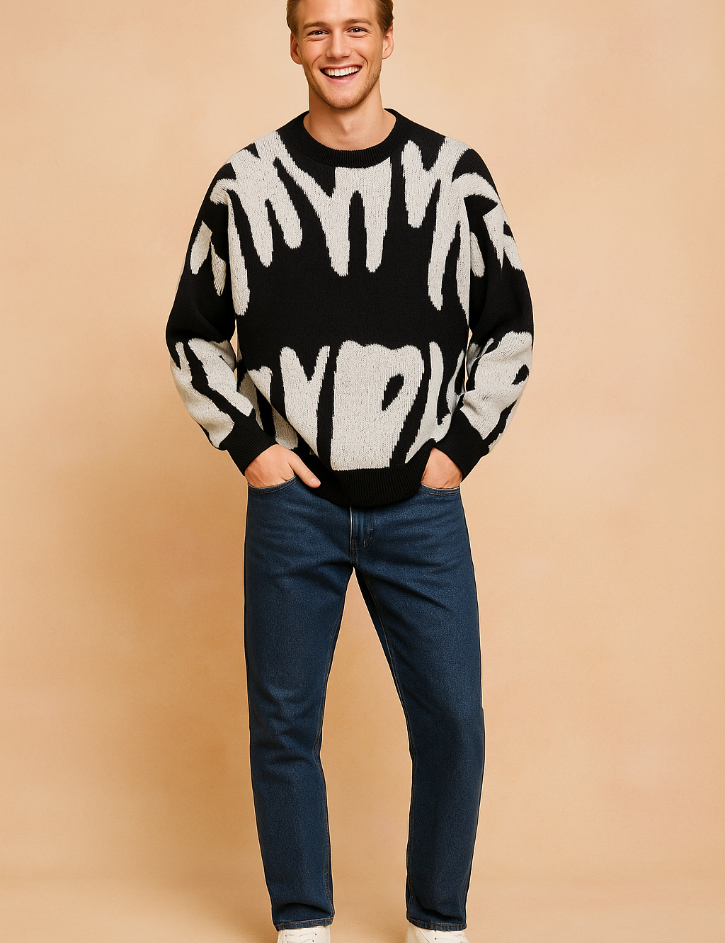 Elijoh | Herre blød, strik-afslappet sweater | Varm 1