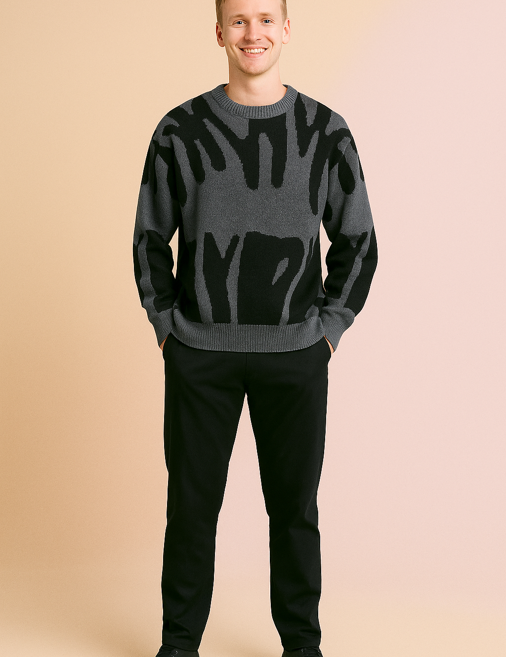 Elijoh | Herre blød, strik-afslappet sweater | Varm 2