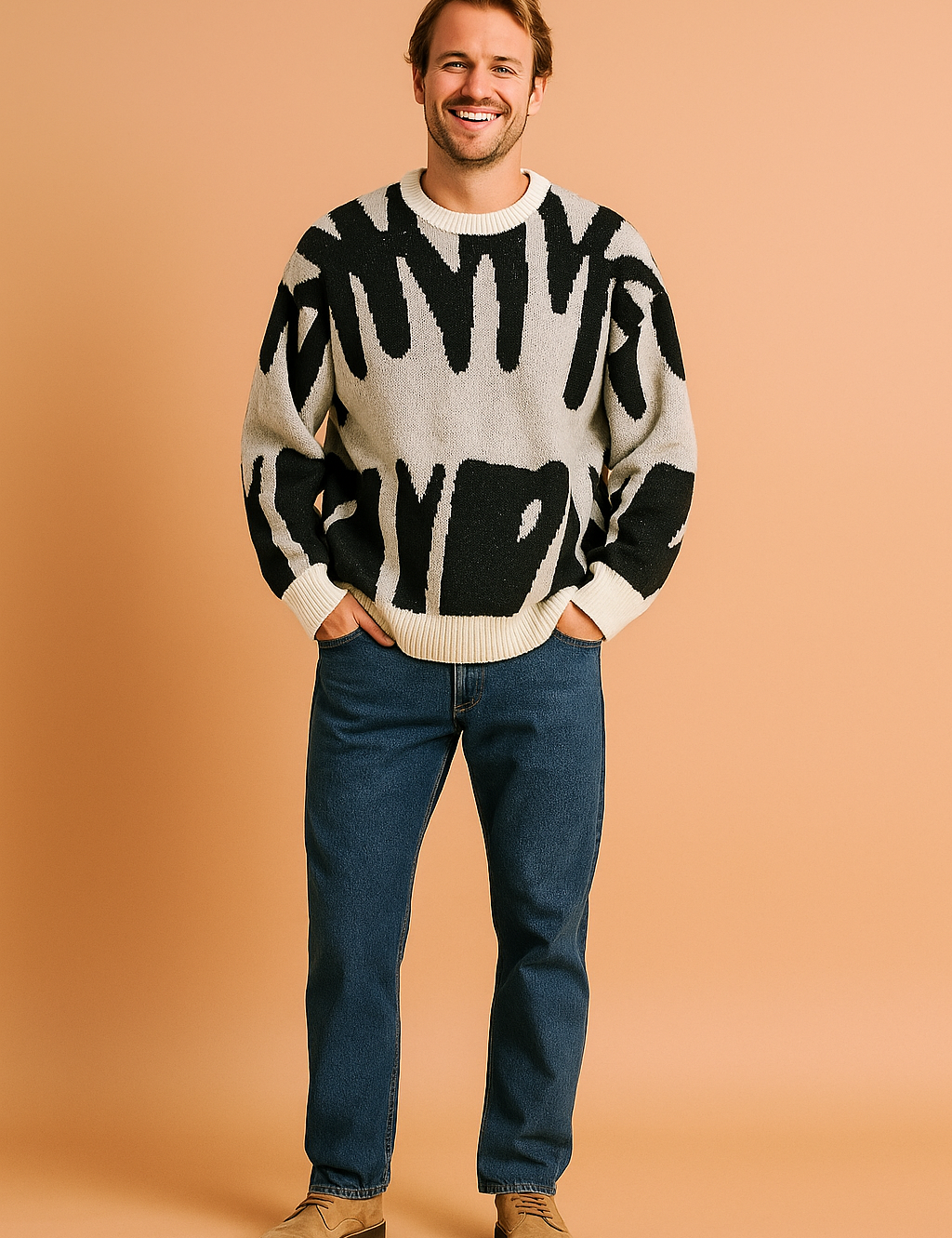 Elijoh | Herre blød, strik-afslappet sweater | Varm 3