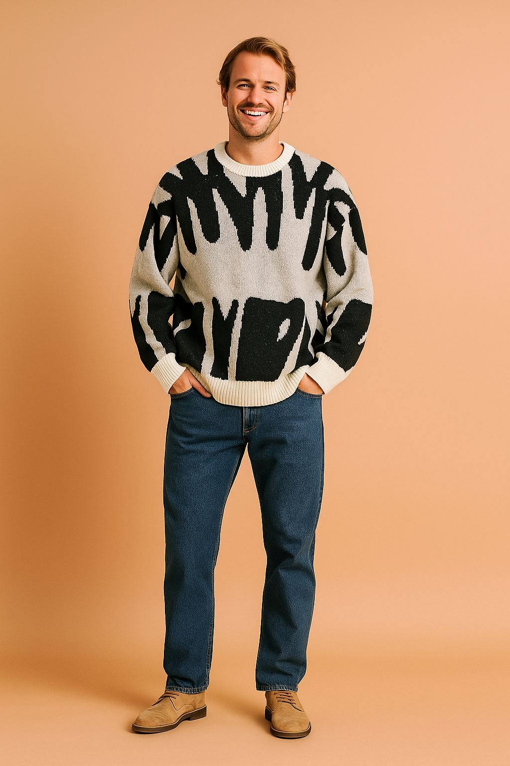 Elijoh | Herre blød, strik-afslappet sweater | Varm 3