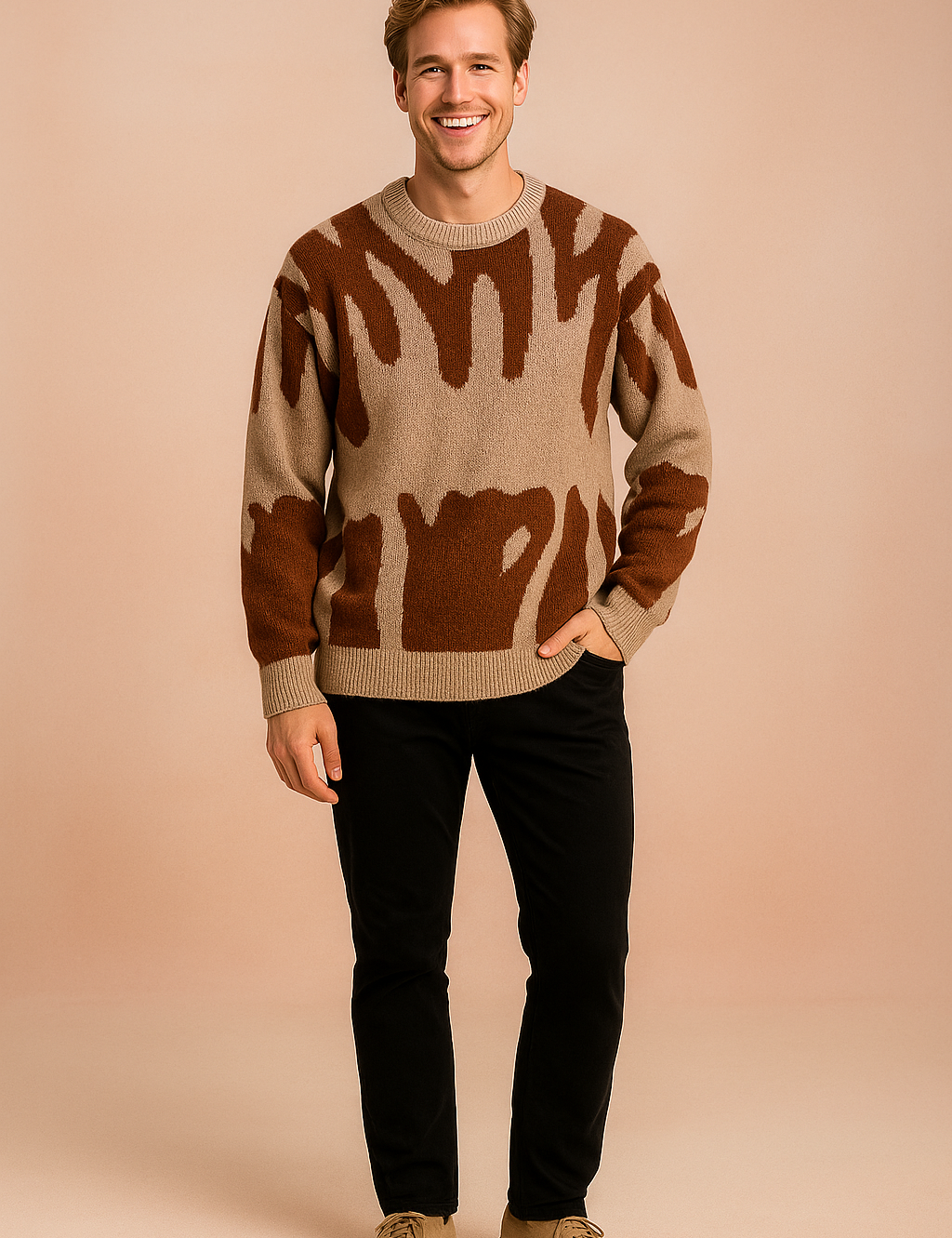 Elijoh | Herre blød, strik-afslappet sweater | Varm 4