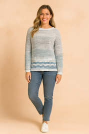 Elise | Diskrete striber i sweater 0